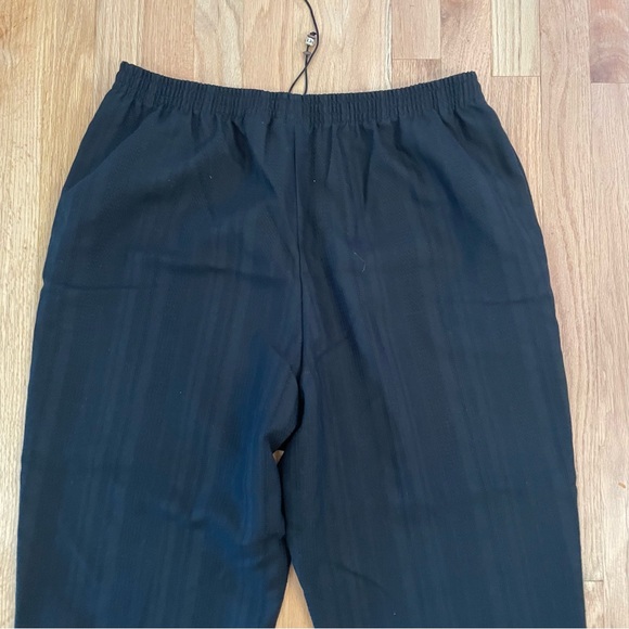 Alfred Dunner black linen blend pull on pants size 16 - Picture 4 of 12